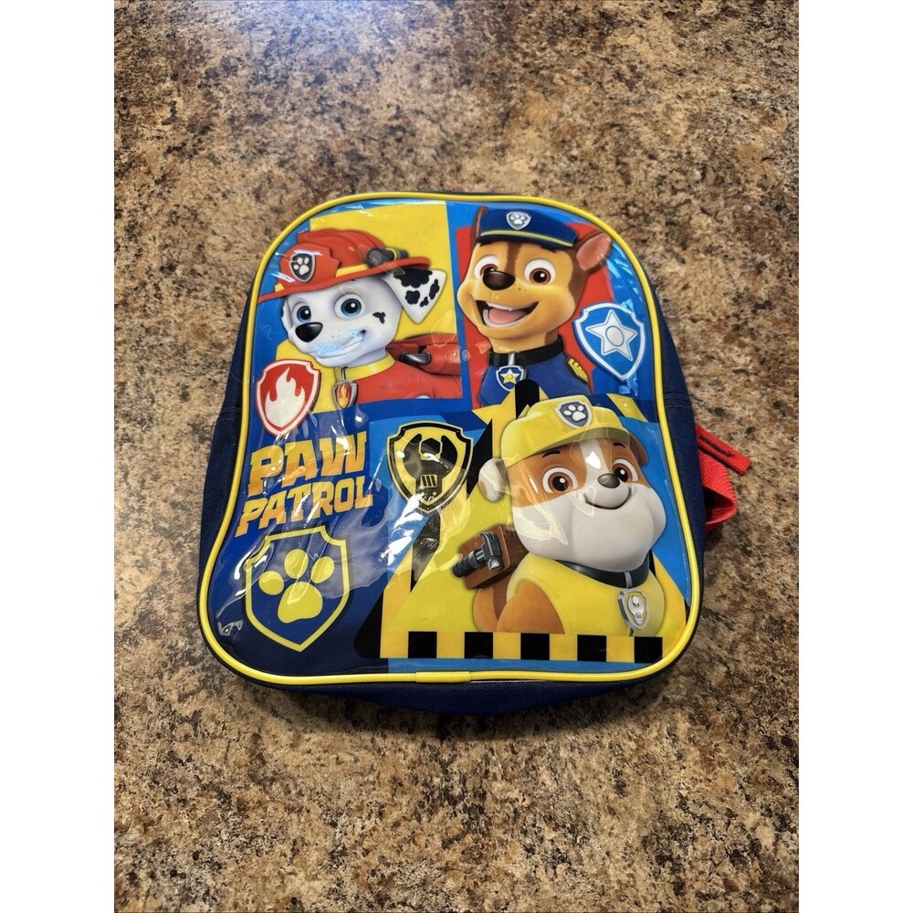 Paw Patrol Toddler 12 Inch Mini Backpack (Red-Blue) Adjustable Straps